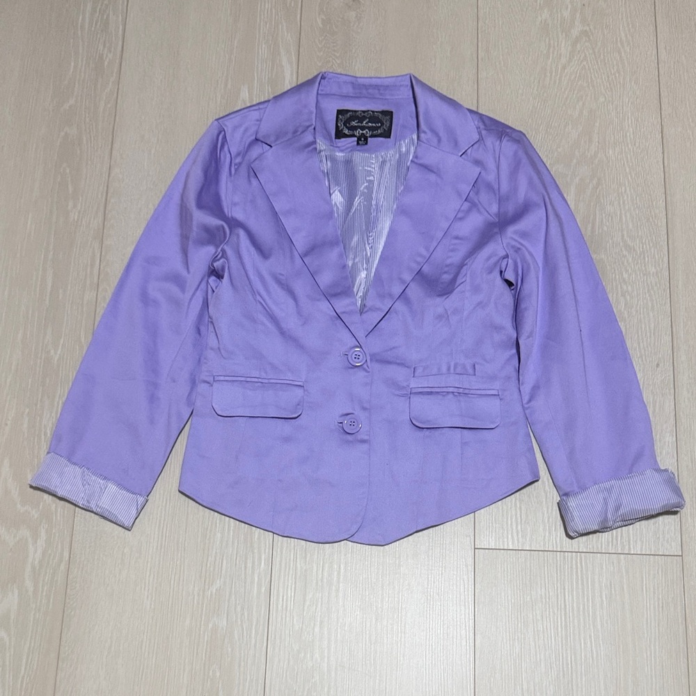 3/$10 Ambiance Light Purple Women's Blazer